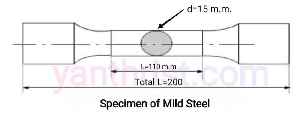 Torsion test specimen